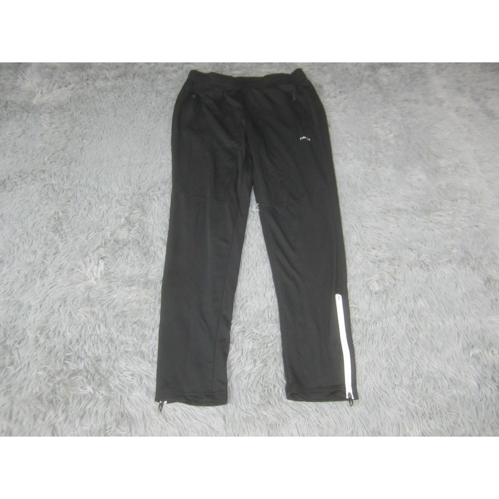 Hinds Mens Sweatpants Medium‎ Black Tapered Pants Jogger w/Pockets Ankle Zip